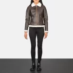 Women_s_Sherilyn_B-3_Brown_Leather_Bomber_Jacket_Ibi_Leather