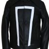 Ghost Rider Leather Jacket Biker Mens