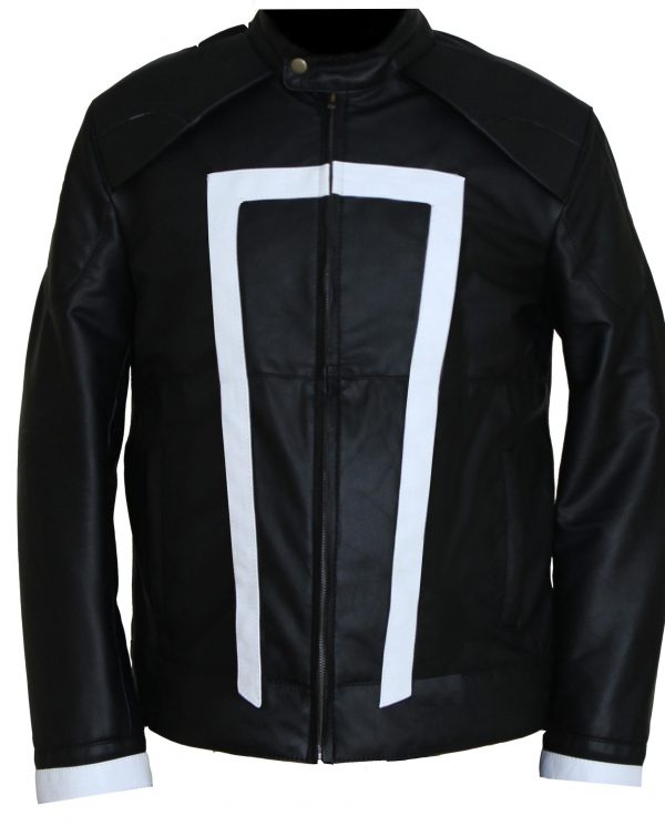 Ghost Rider Leather Jacket Biker Mens