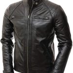 Mens Black Cafe Racer
