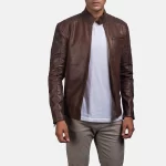 Dean_Brown_Leather_Biker_Jacket_With_Cowhide_Oil_Pull_Leather_Finish_1