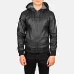 Men_s_Nintenzo_Black_Hooded_Leather_Jacket