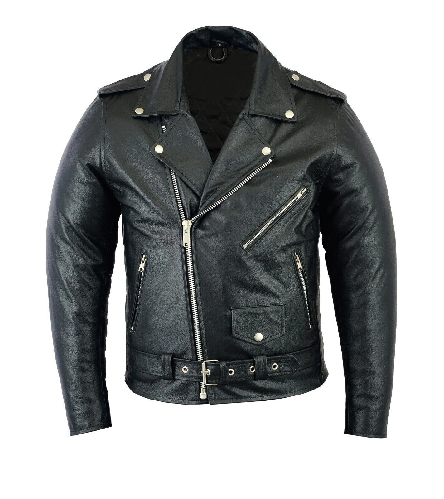 Negan Style Biker Leather Jacket