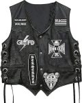 Black Label Society Doom Crew Leather Biker Vest