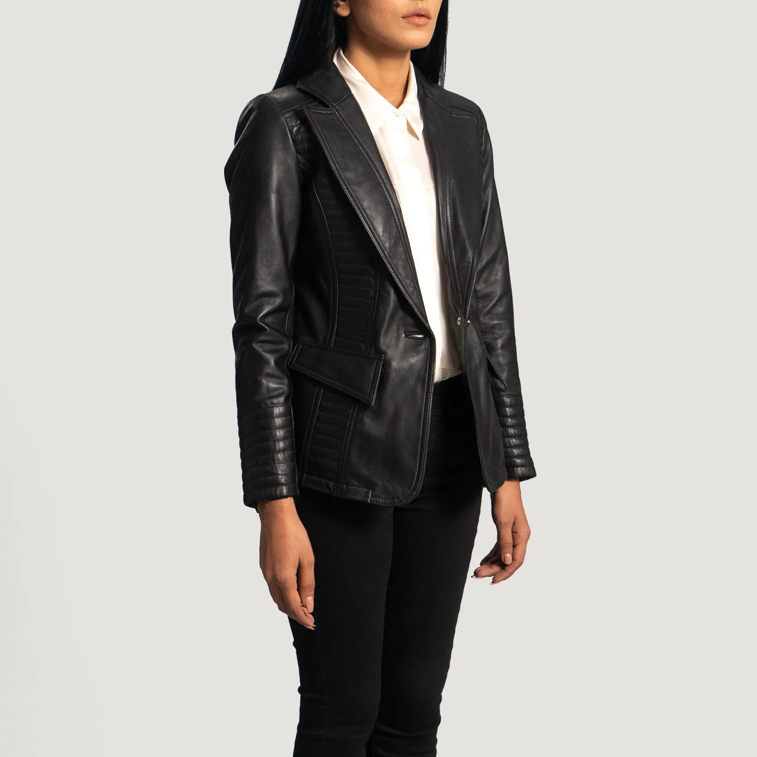 Women_Selina_Black_Leather_Blazer_Made_of_100_Real_Sheepskin_Leather_2