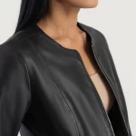 Women_s_Elixir_Black_Collarless_Leather_Jacket_Side_IBI_leather_6