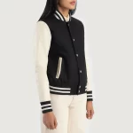 Women_s_Savant_Black_White_Hybrid_Varsity_Jacket_IBI_leather_1