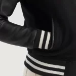 Savant Green & Black Hybrid Varsity Jacket