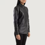 Women_s_Zenith_Black_Leather_Shirt_Jacket_Open_IBI_Leather_1