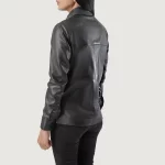 Women_s_Zenith_Black_Leather_Shirt_Jacket_Open_IBI_Leather_1
